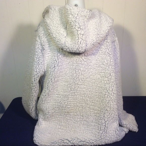 Pink Victoria’s Secret Open Sherpa Hooded Jacket - Picture 4 of 9